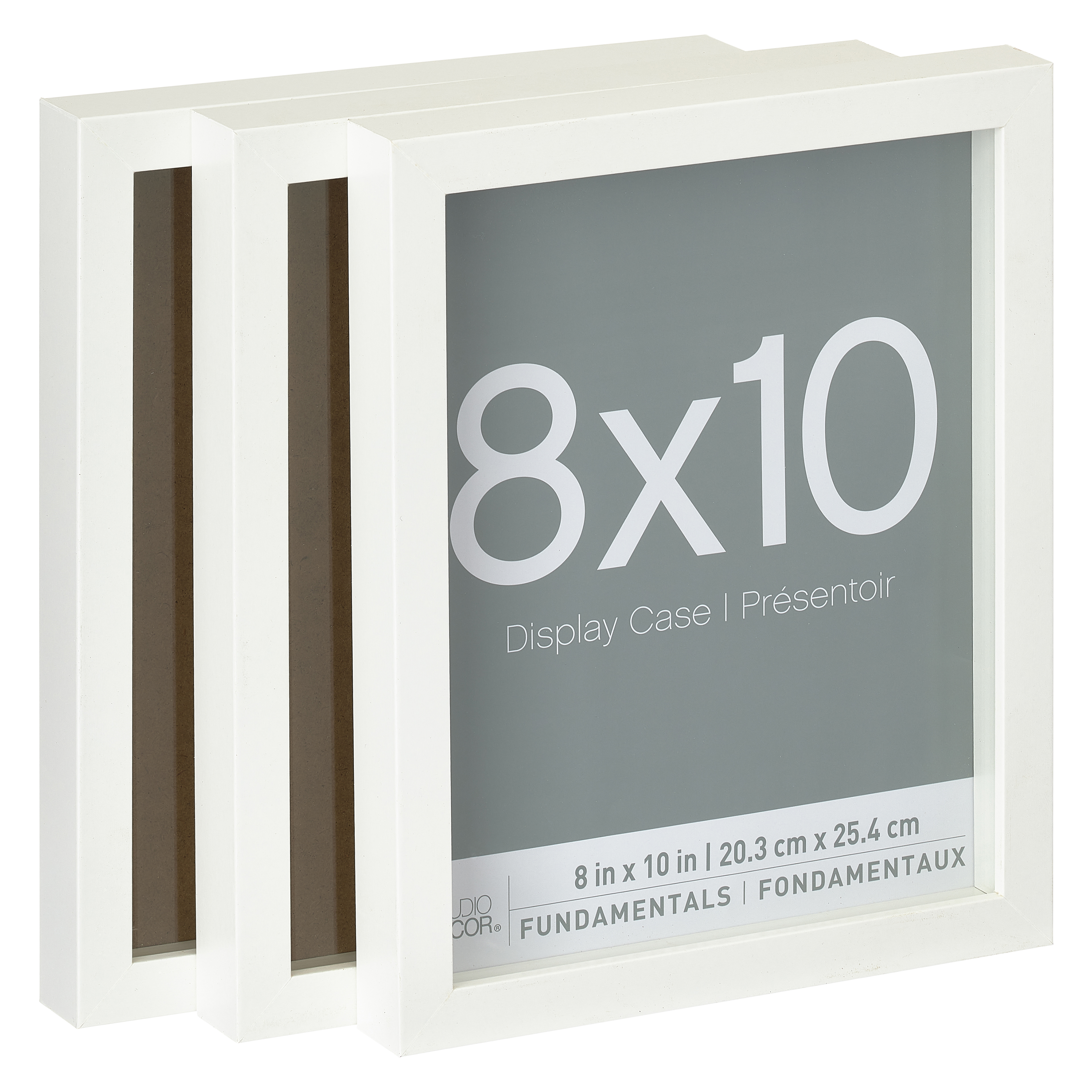 3-Pack White 8 x 10 Shadow Boxes, Fundamentals By Studio Décor®